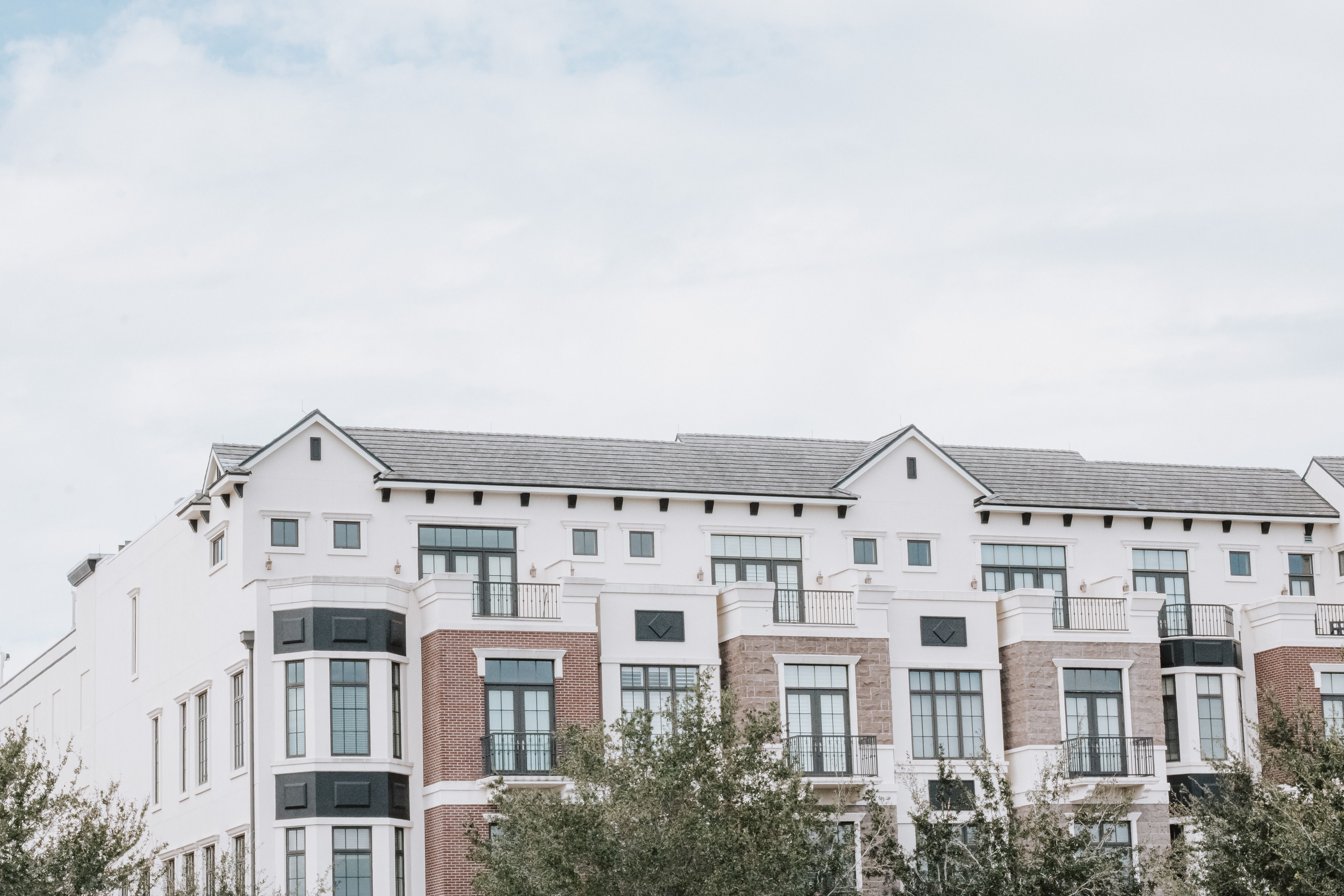 Modern residential building exterior